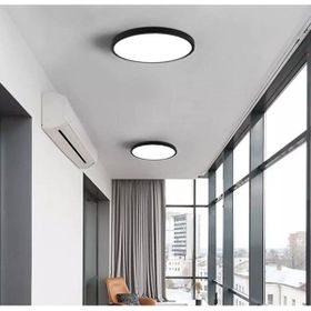 Vies Teknoloji 6500K Mat Siyah Panel Avize Tavana Sıfır Led