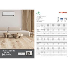 Viessmann Vitoclima 200-S/HE Trend SWAA200MHA068 24000 BTU Inverter Duvar Tipi Klima