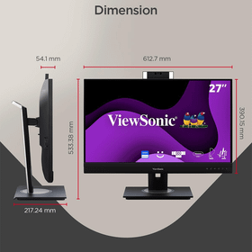 ViewSonic VG2757V-2K 27 inç 100Hz 5ms Video Konferans Monitör