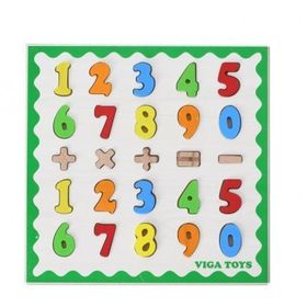 Viga Toys 4 İşlem Matematik Tablası Puzzle