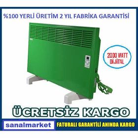 Vigo EPK4590E20Y 2000 W Konvektör Isıtıcı Yeşil