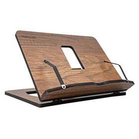 Vigo Wood Ahşap Ceviz Kitap Okuma ve Tablet Standı
