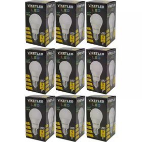 Viketled Beyaz-White 9 W 9'lu Set Led Ampül
