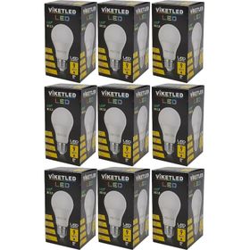 Viketled Beyaz-White 9 W 9'lu Set Led Ampül