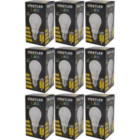 Viketled Beyaz-White 9 W 9'lu Set Led Ampül