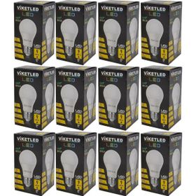 Viketled Beyaz White 9W 12'li Set Led Ampül
