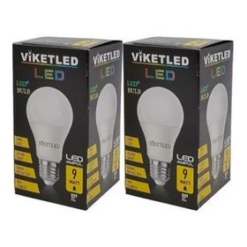 Viketled Beyaz White 9W 2'li Set Led Ampül
