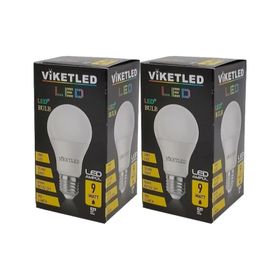 Viketled Beyaz White 9W 2'li Set Led Ampül