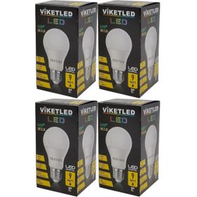 Viketled Beyaz White 9W 4'lü Set Led Ampül