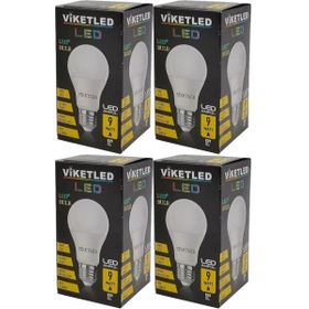Viketled Beyaz White 9W 4'lü Set Led Ampül