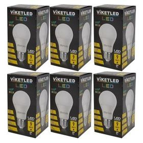 Viketled Beyaz White 9W 6'lı Set Led Ampül