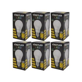 Viketled Beyaz White 9W 6'lı Set Led Ampül
