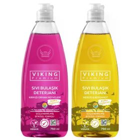 Viking 2x750 ml Premium Orman Meyveleri Nergis-Bergamot Bulaşık Deterjanı