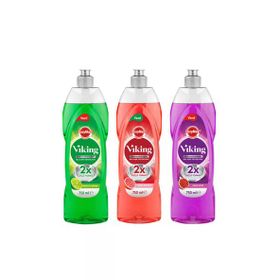 Viking 3x750 ml Misket Limon + Kara İncir + Greyfurt Bulaşık Deterjanı