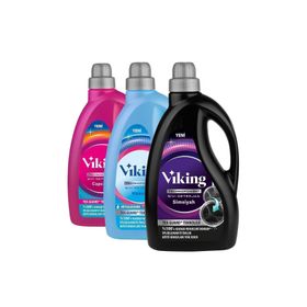 Viking Renkliler Hassas Ciltler ve Siyahlar 3x2.7 lt Sıvı Çamaşır Deterjanı