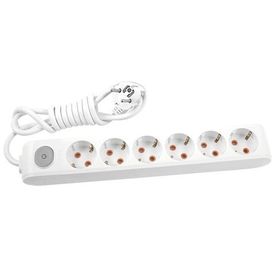 Viko 1 Metre Multi-Let Altılı Beyaz Priz
