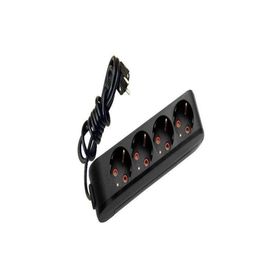Viko 1050190133303 Multiled 3 mt Topraklı Kablolu Çocuk Korumalı Siyah Üçlü Priz