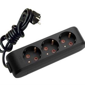 Viko 1050190133303 Multiled 3 mt Topraklı Kablolu Çocuk Korumalı Siyah Üçlü Priz