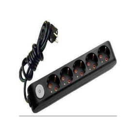 Viko 1050190137603 Multiled 3 mt Anahtarlı Topraklı Kablolu Çocuk Korumalı Siyah Altılı Priz