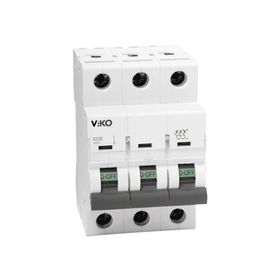 Viko 10VTB-3C125 3X125 Amper 3 Fazlı C Tipi 10 kA Otomatik Sigorta