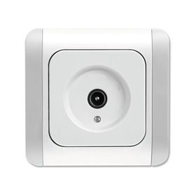 Viko 12 DB TV Kardelen Beyaz Geçişli Priz