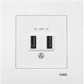 Viko 2 Usbli 2 Topraklı 2 Amper Priz