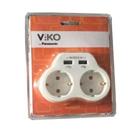 Viko 2 Usbli 2 Topraklı 2 Amper Priz