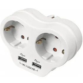 Viko 2A 2'li Topraklı ve USB Çıkışlı Fiş Priz