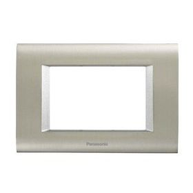Viko 3 m Panasonic Thea Sistema Inox Matt Metalik Beyaz Çerçeve