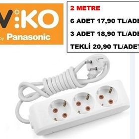 Viko 3 m Üçlü Grup Priz