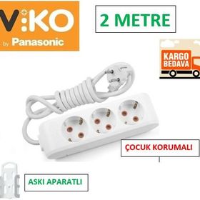Viko 3 m Üçlü Grup Priz