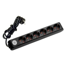 Viko 3 Metre Multi-Let Altılı Siyah Priz