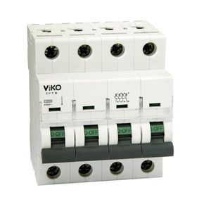 Viko 3VTB-4C40 Trifaze Nötr Kesmeli 4x40 A C Tipi 3 kA Otomatik Sigorta