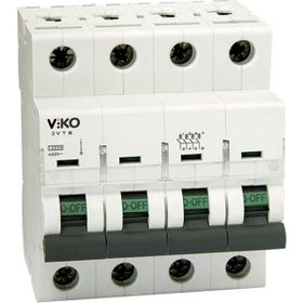 Viko 3VTB-4C40 Trifaze Nötr Kesmeli 4x40 A C Tipi 3 kA Otomatik Sigorta