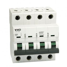 Viko 3VTB-4C40 Trifaze Nötr Kesmeli 4x40 A C Tipi 3 kA Otomatik Sigorta