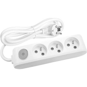 Viko 3x1,5 mm Uzatma Siyah 3'lü Anahtarlı Priz