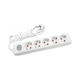 Viko 4Lü Beyaz Anahtarlı Topraklı 5Mt Kablolu Priz