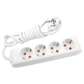 Viko 4Lü Beyaz Topraklı 2Mt Kablolu Priz