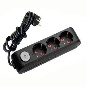 Viko 5 Metre Multilet Siyah Üçlü Priz