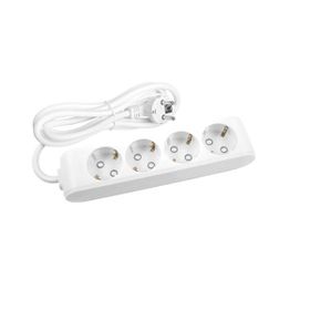 Viko 90 11 34 05 Multi-let Beyaz 5 Metre Topraklı Klemensli Çocuk Korumalı Dörtlü Priz