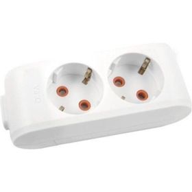 Viko 90113200 Multi-Led Topraklı Çocuk Korumalı Klemensli Beyaz İkili Grup Priz