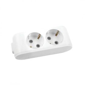 Viko 90113200 Multi-Led Topraklı Çocuk Korumalı Klemensli Beyaz İkili Grup Priz
