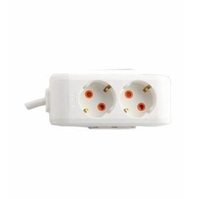 Viko 90113201 Multi-Led Beyaz Topraklıkablolu Çocuk Korumalı 1 mt İkili Grup Priz
