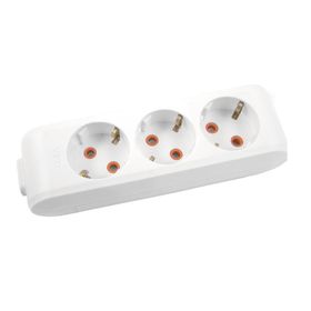 Viko 90113300 Multi-Let Topraklı Klemensli 3'lü Grup Priz
