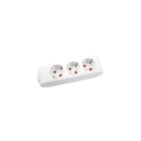 Viko 90113300 Topraklı Çocuk Korumalı Klemensli Multi-Let Beyaz Üçlü Grup Priz