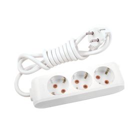 Viko 90113301 Multi-Led Beyaz Topraklı Kablolu Çocuk Korumalı 1 mt Üçlü Grup Priz