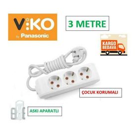 Viko 90113303 3'lü 3 m Grup Priz