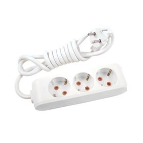 Viko 90113303 Multi-Led Beyaz Topraklı Kablolu Çocuk Korumalı 3 mt Üçlü Grup Priz