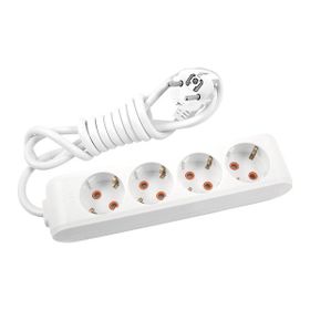 Viko 90113400 Multi-let 4'lü Topraklı Çocuk Korumalı Klemensli Beyaz Grup Priz