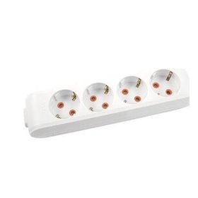 Viko 90113400 Multi-let 4'lü Topraklı Çocuk Korumalı Klemensli Beyaz Grup Priz